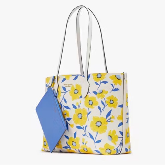 Kate Spade Bleecker Sunshine Floral Tote w/Pouch - Picture 2 of 10